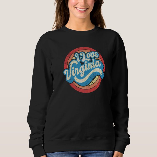 Sweatshirt J'aime Virginia   (Devant)
