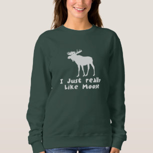 Sweatshirt J'aime vraiment l'orignal