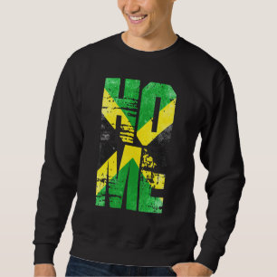 Sweatshirt Jamaïque Accueil Rastafarian Reggae Vintage Jamaïc
