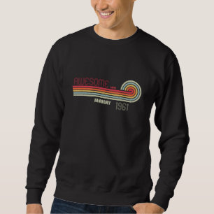 Sweatshirt Janvier 1961 60e anniversaire Anniversaire