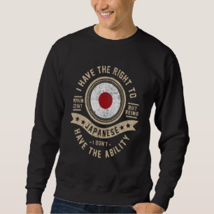 Sweatshirt Japon Drapeau Fiers Japonais Hommes & Femmes