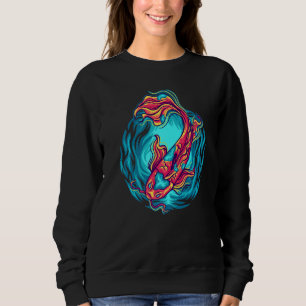 Sweatshirt Japonais Combattre la carpe géante Nishikigoi Cher