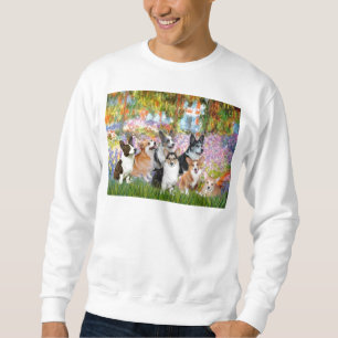 Sweatshirt Jardin - Corgies galloises (sept)