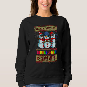 Sweatshirt Jardin d'enfants de Noël Enseignant Cute Chillin A