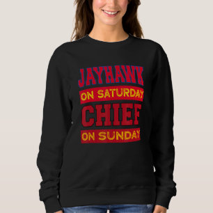 Sweatshirt Jayhawk Le Samedi Chef Sur Dimanche Fans De Sport