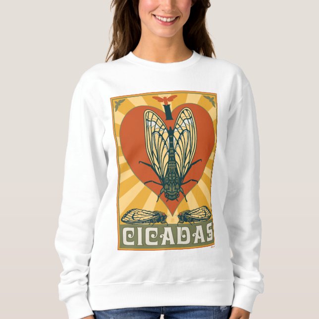 Sweatshirt Je Coeur Cicadas (Devant)