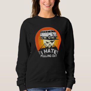 Sweatshirt Je Déteste Sortir Retro Travel Trailer Vintage Ca