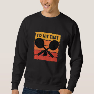 Sweatshirt Je frapperais ce Badminton Shuttlecock Badminton P