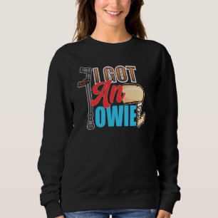 Sweatshirt Je me suis fait mal à la jambe Fracture Os Cassé