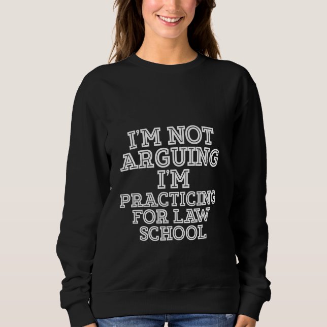 Sweatshirt Je n'affirme pas que je fais de la pratique pour l (Devant)