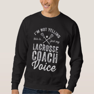Sweatshirt Je ne crie pas que c'est juste mon entraîneur de c