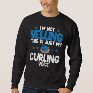 Sweatshirt Je ne crie pas voix bouclée plus grand frisbee du