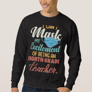 Sweatshirt Je ne peux pas masquer mon enthousiasme d'être Tea