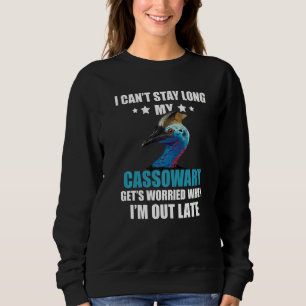 Sweatshirt Je ne peux pas rester longtemps Casque d'oiseau Ca