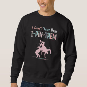 Sweatshirt Je ne pourchasse pas les garçons Je les broie Cita