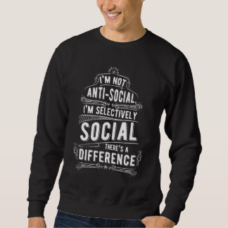 Sweatshirt Je ne suis pas anti-social