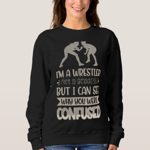 Sweatshirt Je ne suis pas une déesse mais un lutteur, je vois
