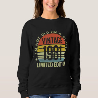 Sweatshirt Je ne suis pas vieux Je suis un classique Vintage 