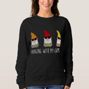 Sweatshirt Je Passe Avec Mes Gnomies Funny Yard Gnome Garden