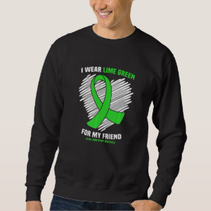 Sweatshirt Je Porte De La Chaux Verte Pour Mon Ami Blessure À