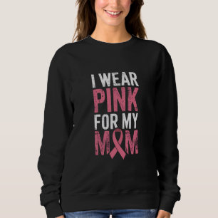 Sweatshirt Je porte du rose pour la sensibilisation au cancer