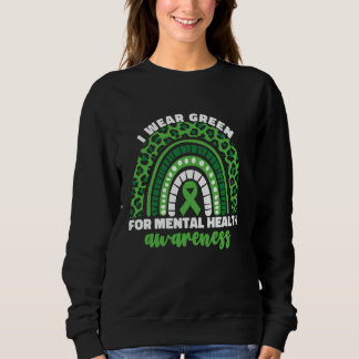 Sweatshirt Je Porte Du Vert Pour Le Mois De La Sensibilisatio