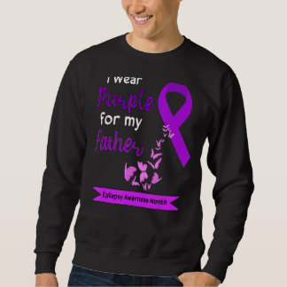 Sweatshirt Je porte du violet pour la journée de sensibilisat
