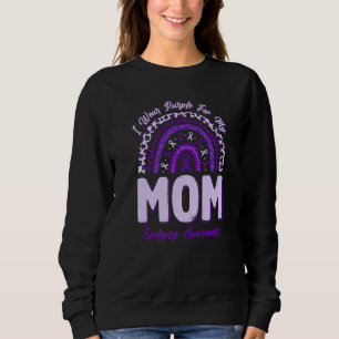 Sweatshirt Je porte du violet pour la sensibilisation à l'épi