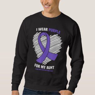 Sweatshirt Je Porte Le Violet Pour Ma Tante Chiari Malformati