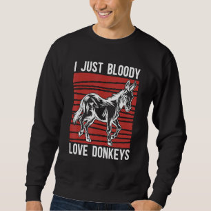 Sweatshirt Je raffole tout simplement des animaux de ferme ân