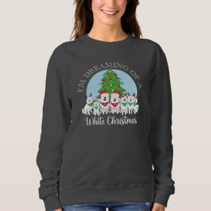 Sweatshirt Je rêve d'un Noël blanc avec Aslan