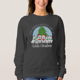 Sweatshirt Je rêve d'un Noël blanc avec Aslan