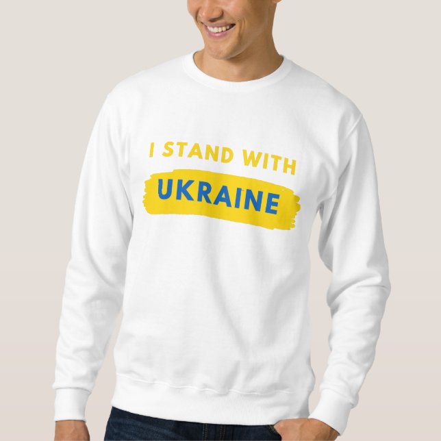 Sweatshirt Je Suis Avec La Chemise De L'Ukraine (Devant)