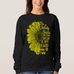 Sweatshirt Je Suis Devenu Un Assistant D'Activité Flower Vint