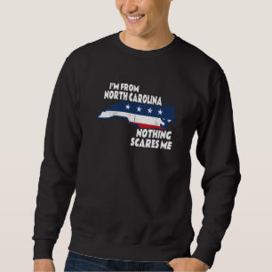 Sweatshirt Je suis en colère Je viens de Caroline du Nord Éta