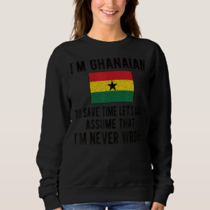 Sweatshirt Je suis Ghanéen Drapeau Ghana racines ghanéennes