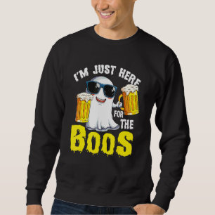 Sweatshirt Je suis juste ici pour les huées  Citrouille de Ha