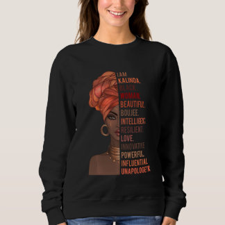 Sweatshirt Je suis Kalinda Black Woman Histoire Mois 2020 Fie