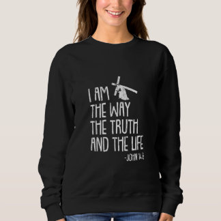 Sweatshirt Je Suis La Façon Vérité Vie Noël Noël Noël Noël Ch