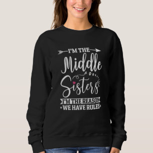 Sweatshirt Je suis la sœur du milieu la raison pour laquelle