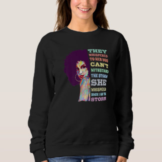 Sweatshirt Je Suis La Tempête Afro American Pride Black Histo