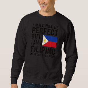 Sweatshirt Je suis le drapeau philippin Philippines Fières ra