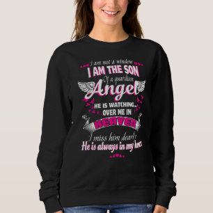 Sweatshirt Je Suis Le Fils D'Un Ange Gardien Qu'Il Regarde.