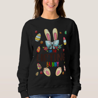Sweatshirt Je suis Le Lapin Levant Jour de Pâques Famille Cor