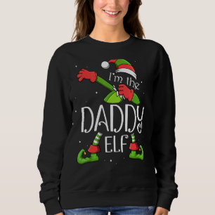 Sweatshirt Je suis le père Elf Dabbing Santa Claus Famille de