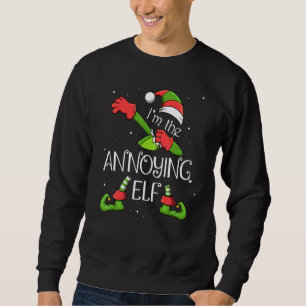 Sweatshirt Je suis l'elfe agaçant Dabbing Santa Claus Noël po