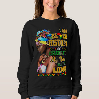 Sweatshirt Je Suis Noir Histoire Célébrer Ma Course Toute L'A