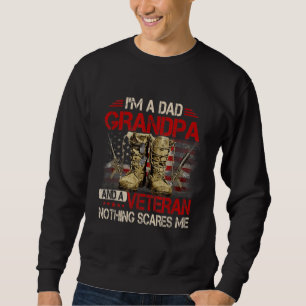 Sweatshirt Je suis papa grand-père et vétéran américain