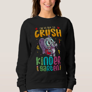 Sweatshirt Je suis prêt à écraser la maternelle avec une coup
