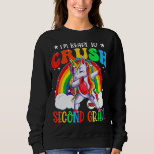 Sweatshirt Je suis prêt à écraser les filles de la licorne de